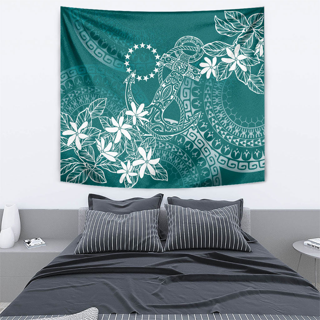 Teal Kuki Airani Tapakau Tapestry Tribal Anchor Mix Tiare LT7 - Polynesian Pride