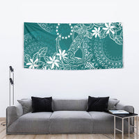 Teal Kuki Airani Tapakau Tapestry Tribal Anchor Mix Tiare LT7 - Polynesian Pride