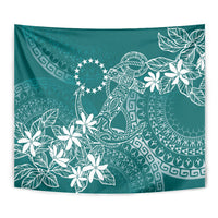 Teal Kuki Airani Tapakau Tapestry Tribal Anchor Mix Tiare LT7 - Polynesian Pride