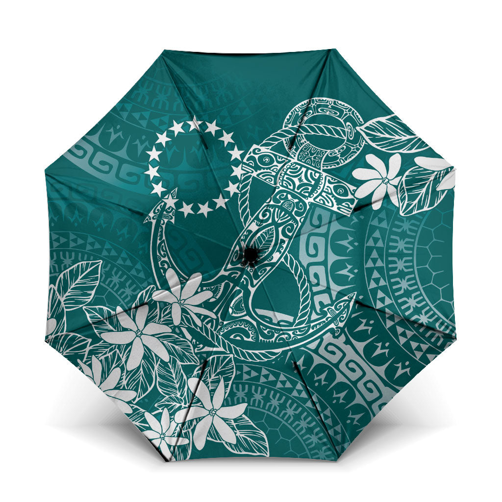Teal Kuki Airani Tapakau Umbrella Tribal Anchor Mix Tiare