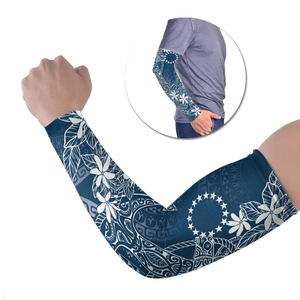Navy Kuki Airani Tapakau Arm Sleeves Tribal Anchor Mix Tiare