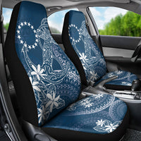Navy Kuki Airani Tapakau Car Seat Cover Tribal Anchor Mix Tiare LT7 - Polynesian Pride
