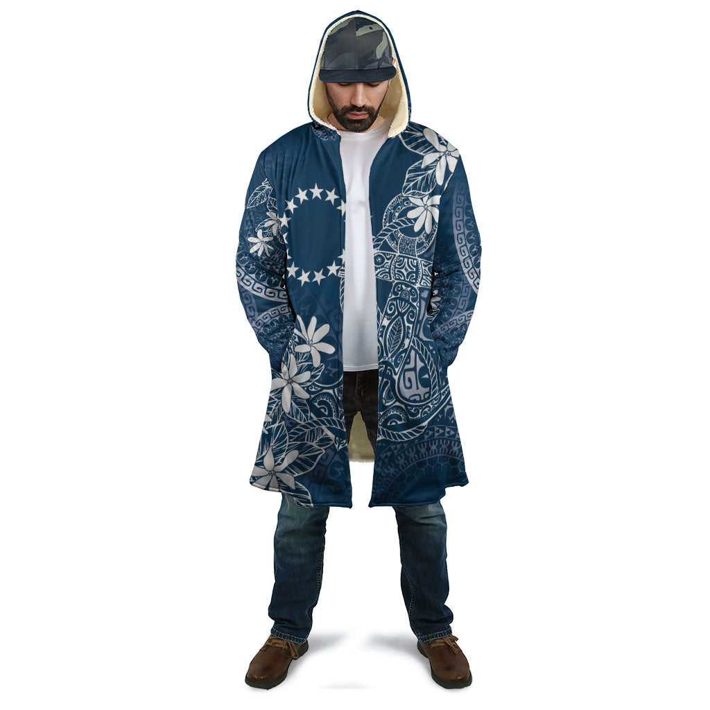Navy Kuki Airani Tapakau Cloak Tribal Anchor Mix Tiare