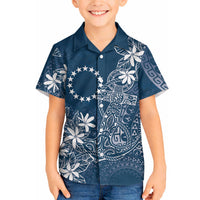 Navy Kuki Airani Tapakau Hawaiian Shirt Tribal Anchor Mix Tiare LT7 - Polynesian Pride