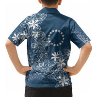 Navy Kuki Airani Tapakau Hawaiian Shirt Tribal Anchor Mix Tiare LT7 - Polynesian Pride