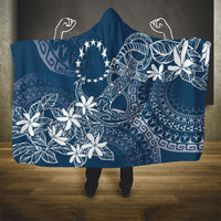 Navy Kuki Airani Tapakau Hooded Blanket Tribal Anchor Mix Tiare