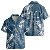 Navy Kuki Airani Tapakau Kid Hawaiian Shirt Tribal Anchor Mix Tiare LT7 - Polynesian Pride