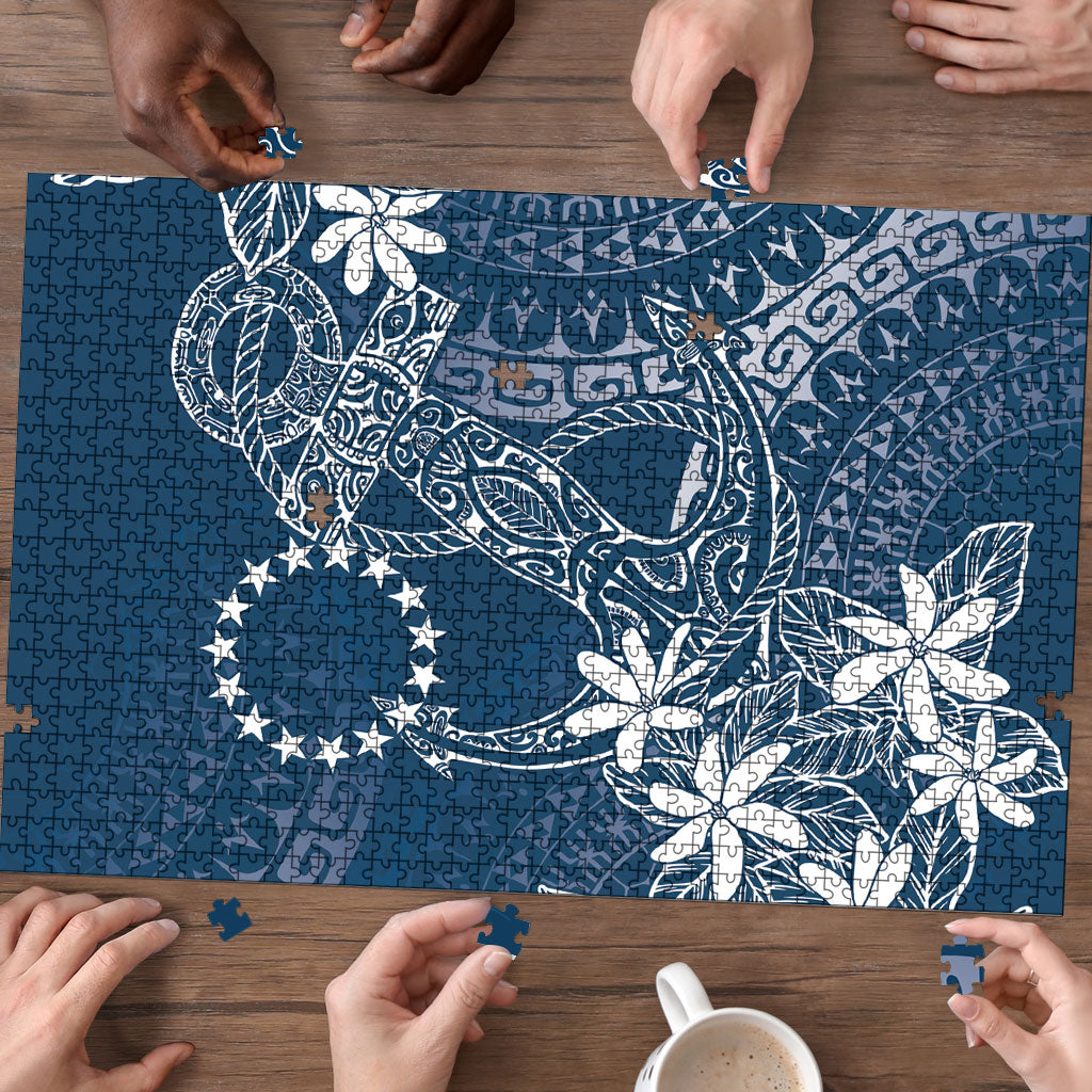 Navy Kuki Airani Tapakau Puzzle Tribal Anchor Mix Tiare LT7 - Polynesian Pride