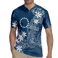 Navy Kuki Airani Tapakau Rugby Jersey Tribal Anchor Mix Tiare
