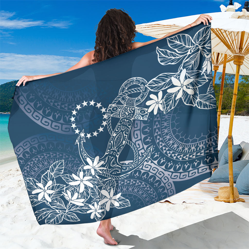 Navy Kuki Airani Tapakau Sarong Tribal Anchor Mix Tiare