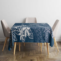 Navy Kuki Airani Tapakau Tablecloth Tribal Anchor Mix Tiare