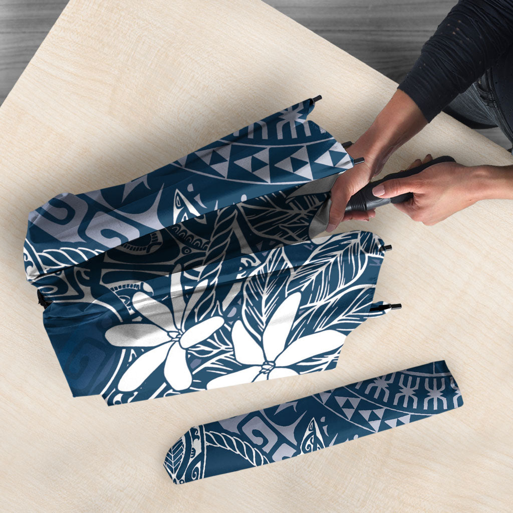 Navy Kuki Airani Tapakau Umbrella Tribal Anchor Mix Tiare