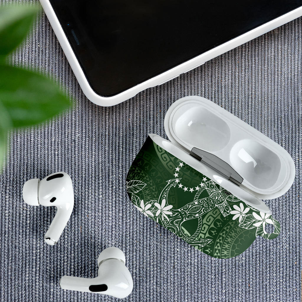 Sage Green Kuki Airani Tapakau AirPods Case Tribal Anchor Mix Tiare
