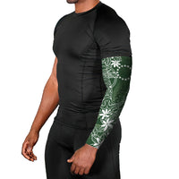 Sage Green Kuki Airani Tapakau Arm Sleeves Tribal Anchor Mix Tiare LT7 - Polynesian Pride