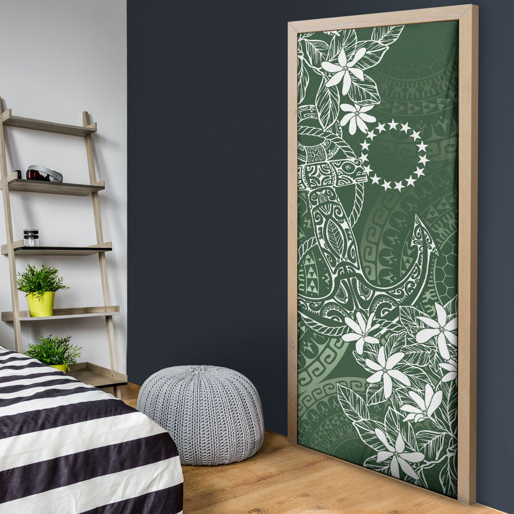 Sage Green Kuki Airani Tapakau Door Cover Tribal Anchor Mix Tiare