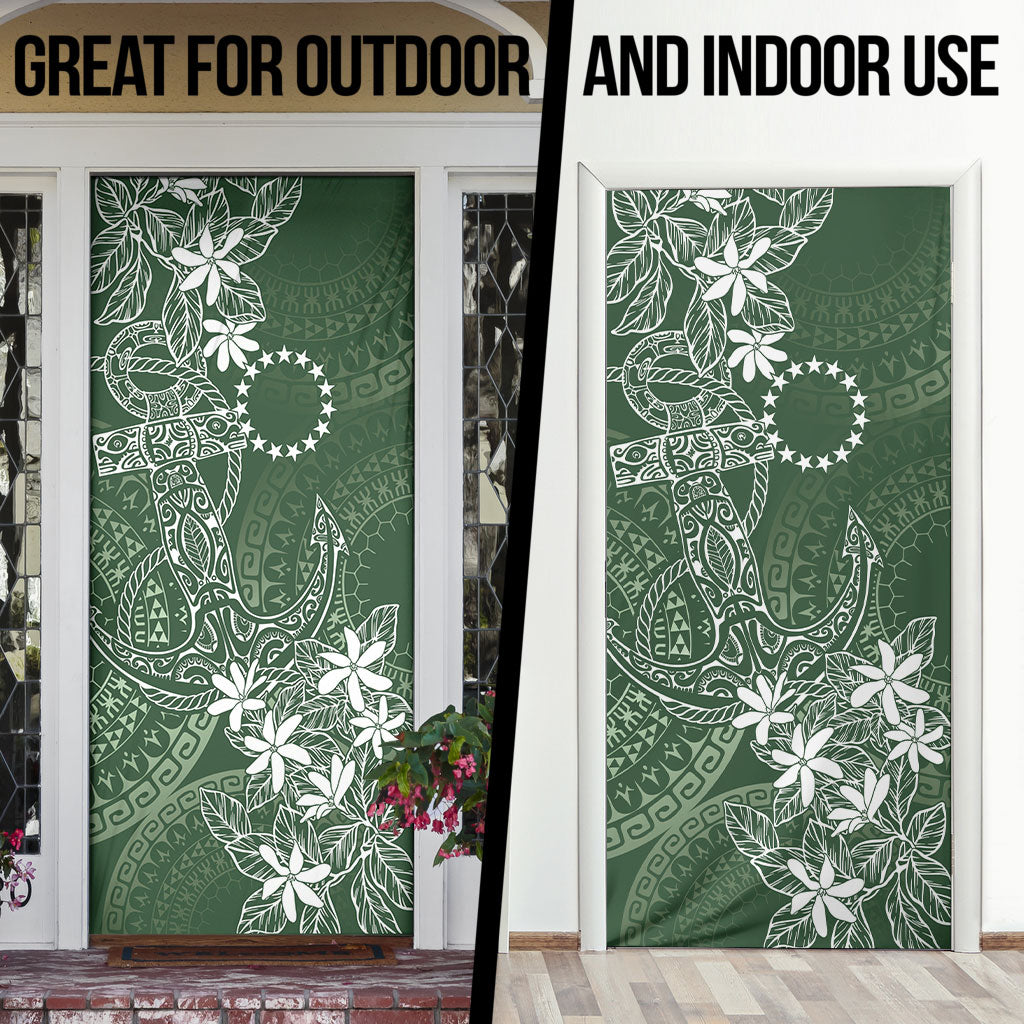 Sage Green Kuki Airani Tapakau Door Cover Tribal Anchor Mix Tiare