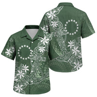 Sage Green Kuki Airani Tapakau Family Matching Long Sleeve Bodycon Dress and Hawaiian Shirt Tribal Anchor Mix Tiare LT7 Son's Shirt Sage Green - Polynesian Pride