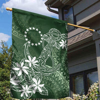 Sage Green Kuki Airani Tapakau Garden Flag Tribal Anchor Mix Tiare