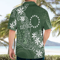 Sage Green Kuki Airani Tapakau Hawaiian Shirt Tribal Anchor Mix Tiare