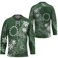 Sage Green Kuki Airani Tapakau Hockey Jersey Tribal Anchor Mix Tiare