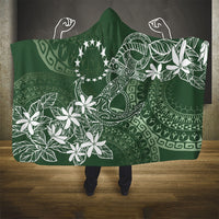 Sage Green Kuki Airani Tapakau Hooded Blanket Tribal Anchor Mix Tiare LT7 - Polynesian Pride