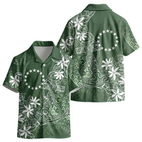 Sage Green Kuki Airani Tapakau Kid Hawaiian Shirt Tribal Anchor Mix Tiare LT7 - Polynesian Pride