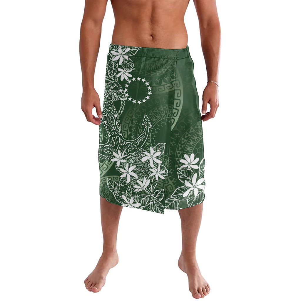 Sage Green Kuki Airani Tapakau Lavalava Tribal Anchor Mix Tiare