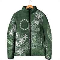 Sage Green Kuki Airani Tapakau Padded Jacket Tribal Anchor Mix Tiare