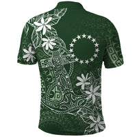 Sage Green Kuki Airani Tapakau Polo Shirt Tribal Anchor Mix Tiare