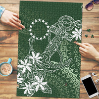Sage Green Kuki Airani Tapakau Puzzle Tribal Anchor Mix Tiare