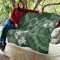 Sage Green Kuki Airani Tapakau Quilt Tribal Anchor Mix Tiare