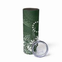 Sage Green Kuki Airani Tapakau Skinny Tumbler Tribal Anchor Mix Tiare LT7 - Polynesian Pride