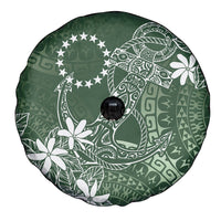 Sage Green Kuki Airani Tapakau Spare Tire Cover Tribal Anchor Mix Tiare
