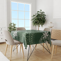 Sage Green Kuki Airani Tapakau Tablecloth Tribal Anchor Mix Tiare