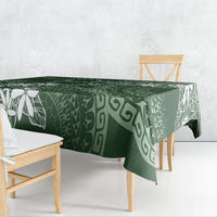 Sage Green Kuki Airani Tapakau Tablecloth Tribal Anchor Mix Tiare