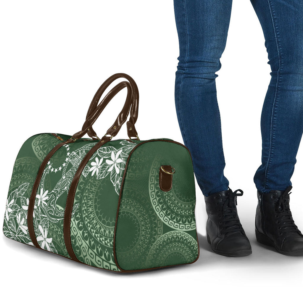 Sage Green Kuki Airani Tapakau Travel Bag Tribal Anchor Mix Tiare