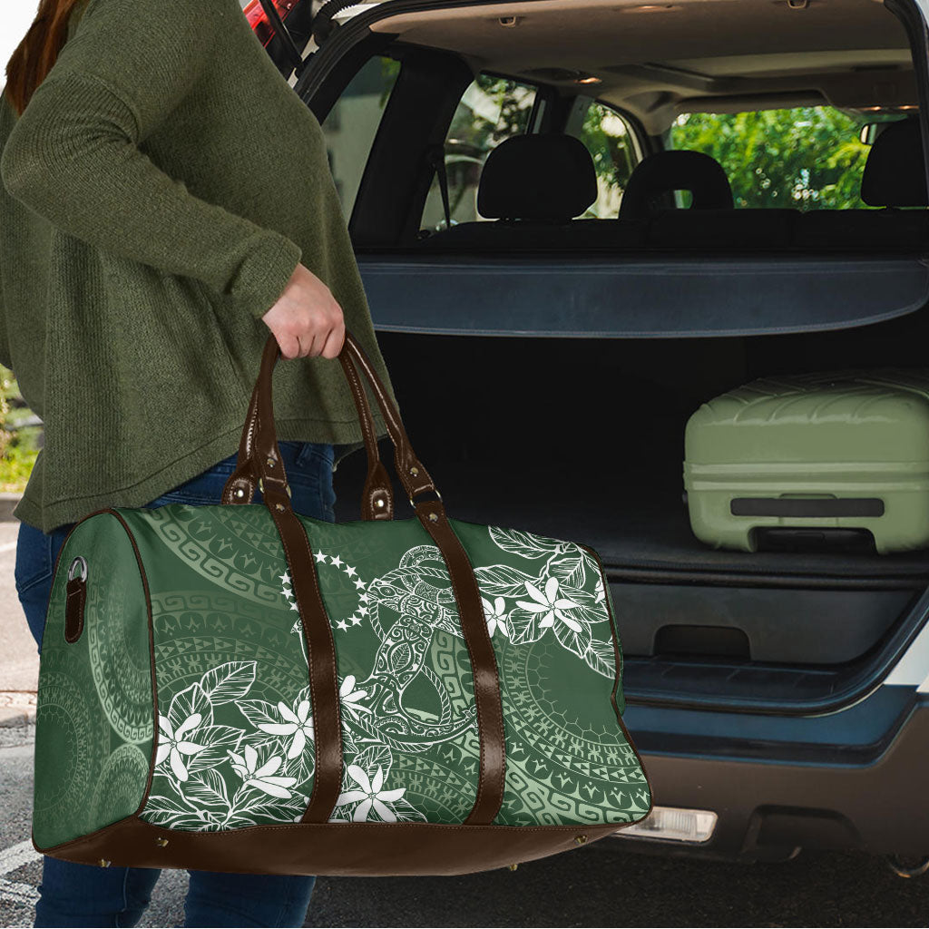 Sage Green Kuki Airani Tapakau Travel Bag Tribal Anchor Mix Tiare