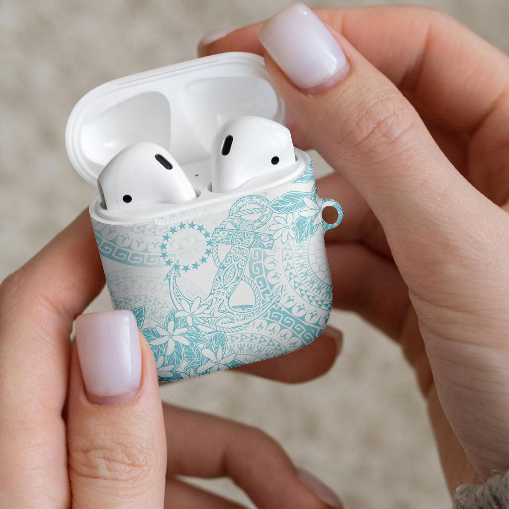 Turquoise Kuki Airani Tapakau AirPods Case Tribal Anchor Mix Tiare