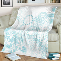 Turquoise Kuki Airani Tapakau Blanket Tribal Anchor Mix Tiare