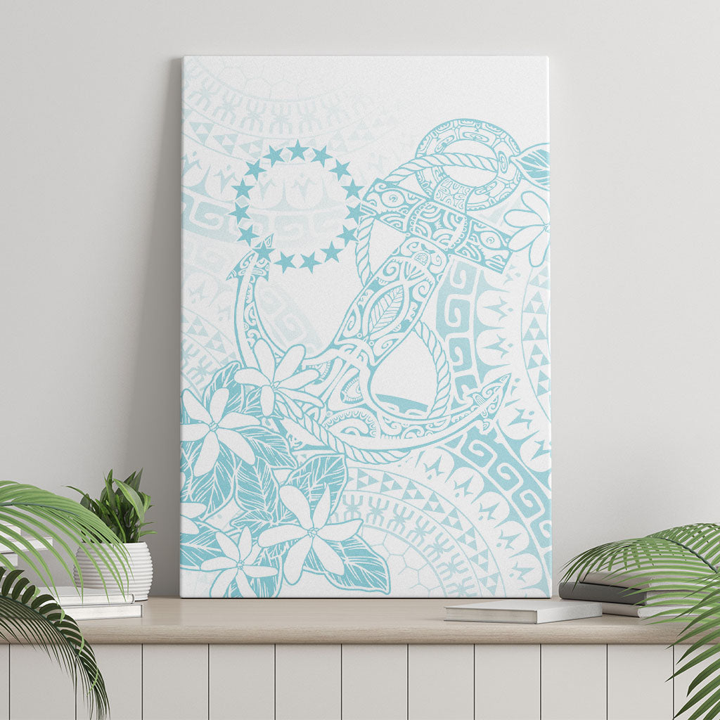 Turquoise Kuki Airani Tapakau Canvas Wall Art Tribal Anchor Mix Tiare