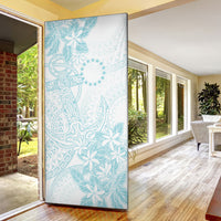 Turquoise Kuki Airani Tapakau Door Cover Tribal Anchor Mix Tiare LT7 - Polynesian Pride