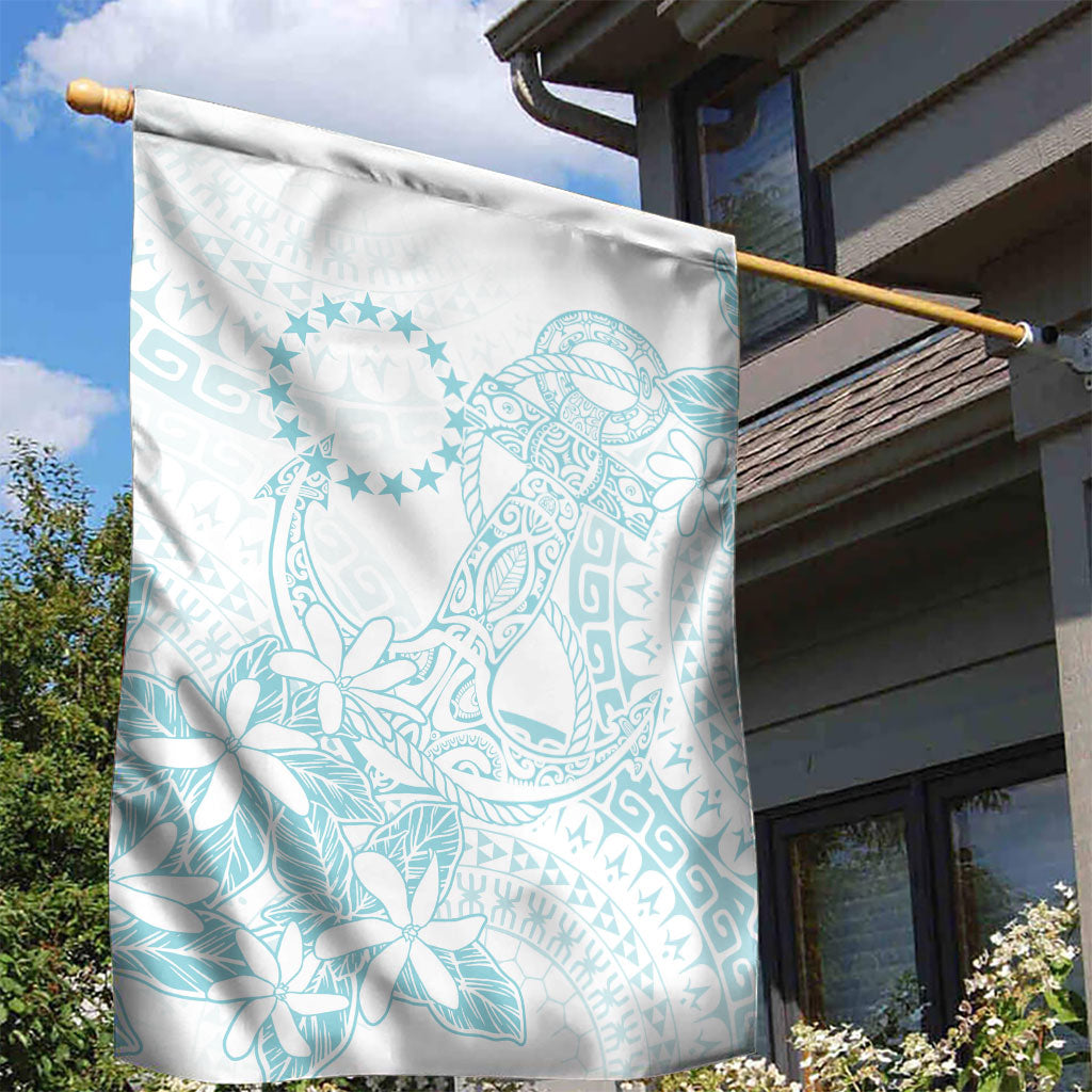 Turquoise Kuki Airani Tapakau Garden Flag Tribal Anchor Mix Tiare LT7 - Polynesian Pride