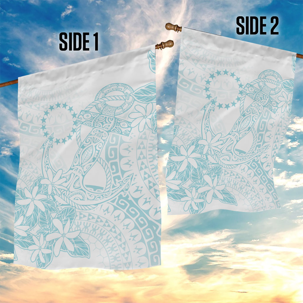 Turquoise Kuki Airani Tapakau Garden Flag Tribal Anchor Mix Tiare LT7 - Polynesian Pride