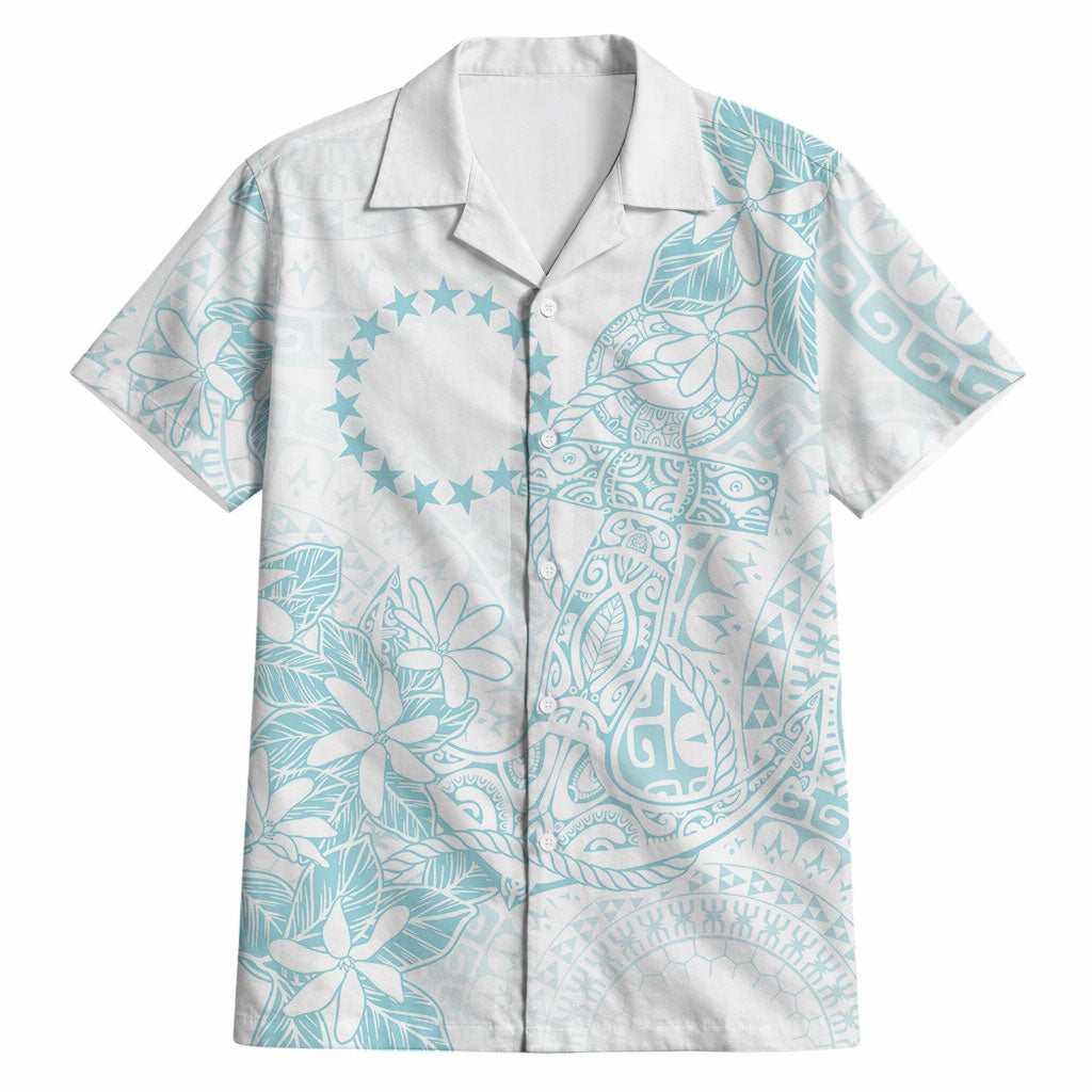 Turquoise Kuki Airani Tapakau Hawaiian Shirt Tribal Anchor Mix Tiare LT7 Turquoise - Polynesian Pride