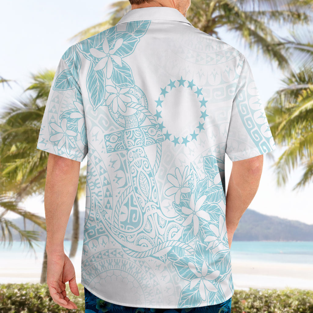 Turquoise Kuki Airani Tapakau Hawaiian Shirt Tribal Anchor Mix Tiare LT7 - Polynesian Pride