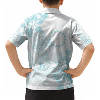 Turquoise Kuki Airani Tapakau Hawaiian Shirt Tribal Anchor Mix Tiare LT7 - Polynesian Pride