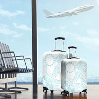 Turquoise Kuki Airani Tapakau Luggage Cover Tribal Anchor Mix Tiare LT7 - Polynesian Pride