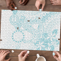 Turquoise Kuki Airani Tapakau Puzzle Tribal Anchor Mix Tiare LT7 - Polynesian Pride