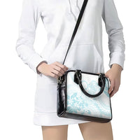 Turquoise Kuki Airani Tapakau Shoulder Handbag Tribal Anchor Mix Tiare