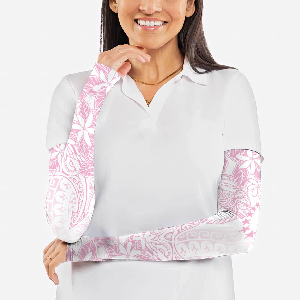 Candy Pink Kuki Airani Tapakau Arm Sleeves Tribal Anchor Mix Tiare